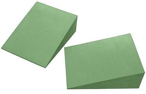 Luckxing Wadendehner 2er Set, Höhenschaumkeil Schaumstoff-Schrägbrett, Wadentrainer, Kniekeil, Wadendehner Keil, Mobilisationskeil Für Wadenstrecker, Slant Board Zum Dehnen Der Achillessehne