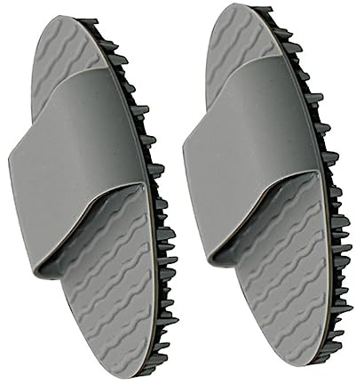 MAGICLULU 2pcs Silicone Brush Cleaning Kitchen Cleaning Brush Dishwasher Pan Bowl Grout Cleaner