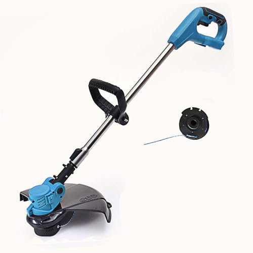 Akku Rasentrimmer 18V,Ersatz für Makita 18V BL1830,90° Drehkopf, Teleslopstiel (ohne Akku)