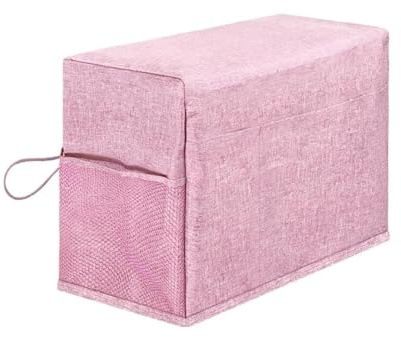 Funda Protectora para Máquina de Coser, Cubierta de la Máquina de Coser con Bolsillos, Funda Antipolvo, Bolsa Reutilizable para Máquina De Coser, Cubierta Protectora para Máquina De Coser(Rosa)