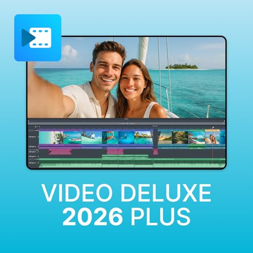 MAGIX Video deluxe Plus 2026 - Videobearbeitung für alle | Videobearbeitungsprogramm | Videoschnittprogramm | für Windows 10/11 PC | 1 Download Lizenz für 2 Geräte