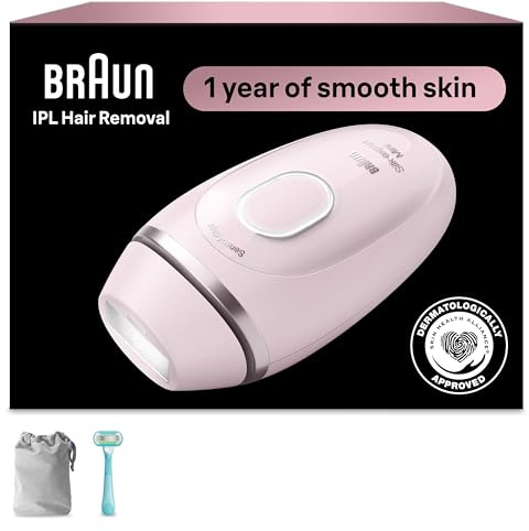 Braun Silk-Expert Mini IPL1111 Dispositivo de depilación IPL con cable, depilación láser en casa para mujeres y hombres con bolsa, maquinilla de afeitar Venus