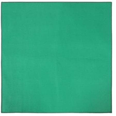 FRCOLOR Tapis de Jeu Carré 100 X 100 CM Vert Tissu Épais Antibruit et Antidérapant Dessus de Table Multifonction pour Parties de Jeu de Société et Jeux de Plateau