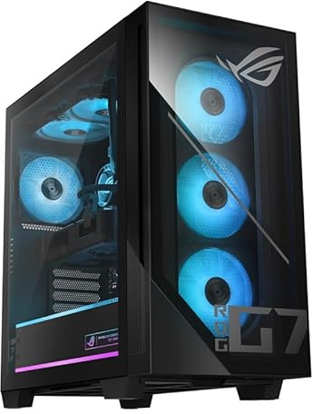 ASUS ROG GM700 (2025) Gaming Desktop PC, AMD Ryzen 7 8700F (Beats Intel i7-14700F), NVIDIA® GeForce RTX⢠5060, 2TB M.2 NVMe⢠PCIe® 4 SSD, 32GB DDR5 RAM, Windows 11