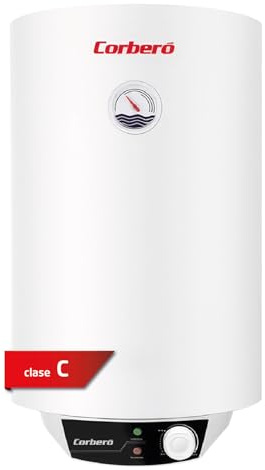 Corberó – Termo Eléctrico Vertical CTWB150 | 150L | Panel Manual | Termómetro Exterior | Termostato Regulable | Tanque Esmaltado | Protección Anticorrosión | Eficiencia Energética C