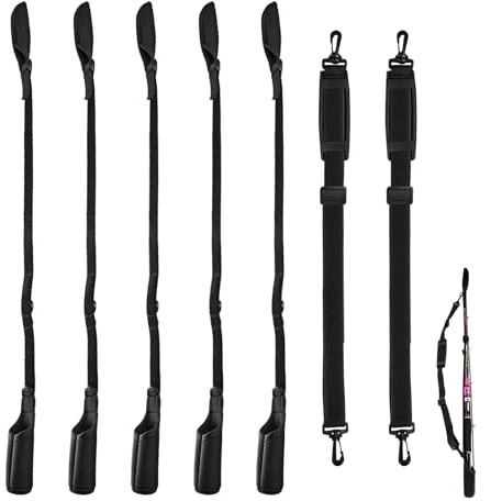 GKZB Protezione per Canna da Pesca 5 Pezzi Proteggi Canna Regolabile per Canne da Pesca da 59 cm a 130 cm
