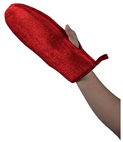 Trixie 2328 Fussel-Handschuh, beidseitig, rot, 1 Stück