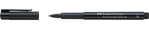 Faber-Castell 167890 - Tuschestift Pitt artist pen, Strichstärke 1.5 mm, Farbe 199, schwarz
