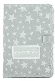 Cambrass Protège-Carnet de Santé Star Gris 3 X 17 X 25 cm