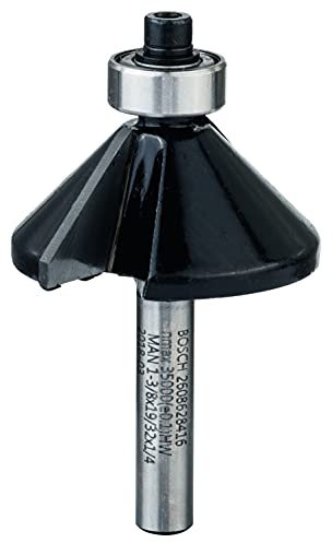 Bosch 1x PRO Fasenfräser (für Weichholz, Hartholz, Ø 34,9 mm, Professional Zubehör Handfräse, Kantenfräse)