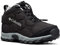 Columbia Firecamp Mid 2 WP wasserdichte Wanderstiefel für Kinder, Schwarz (Black x Monument C), 26 EU