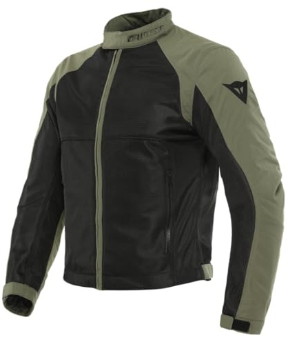 Dainese - Sevilla Air Tex Jacket, Giacca Moto Uomo Estiva, Giubbotto Traspirante e Leggero con Mesh Traforata per Massima Libertà di Movimento, Nero/Uva Foglia 56