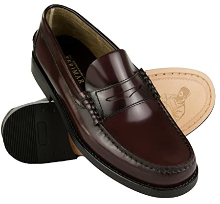 Zerimar Scarpe Uomo Pelle Taglie Grandi | Scarpa Mocassino Uomo | Scarpe Elegante | Mocassino Casuale Uomo Pelle | Fabbricato in Spagna