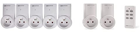 SCS Sentinel HCN0018 intérieure Coupe Courant Kit 5 Prises Télécommandées ControlPower 2300 W, Blanc & 3600W intérieure Coupe Courant Kit De 2 Prises Télécommandées ControlPower 2300W, Blanc