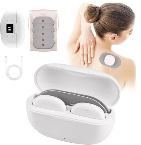 Wireless EMS TENS Gerät Schmerztherapie - Puersit Reizstromgerät Trainingsgerät mit 6 Modi 16 Stufen 4 Elektroden TENS Gerät für Schmerzlinderung Muskelaufbau