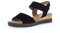 Gabor Damen Keilsandalen, Frauen Sandalen,Leichte Mehrweite (G),offene Schuhe,Strandschuhe,Keilsandaletten,schwarz(Kork/schw),37.5 EU / 4.5 UK