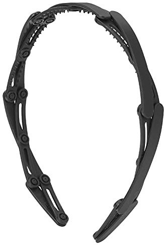 YUMILI Compact Folding Headband Retractable Pocket Headband Hair Hoops Headpiece for Girls (Black)