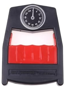 130 kg ergonomisk handdynamometer slitstark lastbärande gymmätning Förbättrade muskler handgrepp kraftmätare(Red)