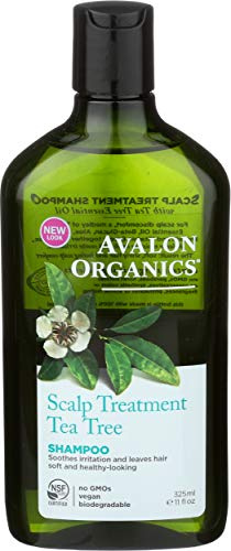 Pack of 3 x Avalon Organics Scalp Treatment Tea Tree Shampoo - 11 fl oz