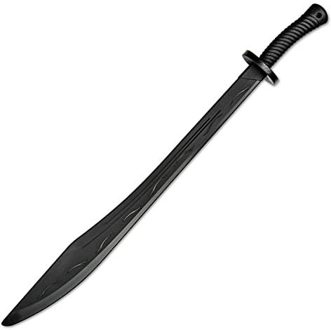 Master USA Polymer Training Equipment, Black Polypropylene Blade, Martial Arts Training Gear, Rounded Tip- Practice, Cosplay (Medieval Sty, Black)