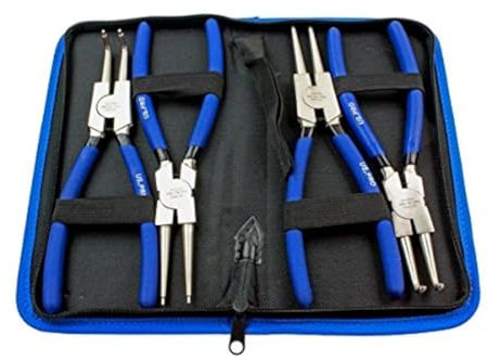 4pc 9 NI-FE Finish Circlip Pliers Set Internal/External B1747