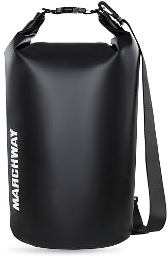 MARCHWAY Floating Waterproof Dry Bag Backpack 5L/10L/20L/30L/40L, Roll Top Sack Keeps Gear Dry for Kayaking, Rafting, Boating, Swimming, Camping, Hiking, Beach, Fishing