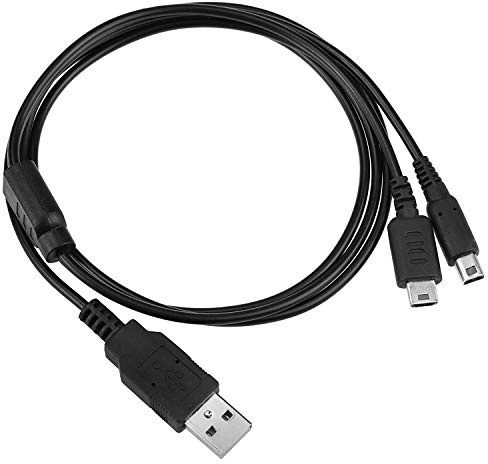 WICAREYO 2 in 1 USB Ladekabel 4Ft 1,2 m Netzteil Ladekabeladapter für DSi NDSi DSL XL 2DS 3DS N3DS DS Lite NDSL