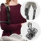 Zamboo Tragegurt für Babyschale - Universal Tragehilfe mit Anti-Rutsch-Pad und Schulterpolster, erleichtert Transport von Baby Autositzen (z.B. Maxi-Cosi, Cybex, uvm.) - Schwarz Grau