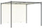 vidaXL Pergola mit Verstellbarem Dach Cremeweiß 3 x 3 m Stahl
