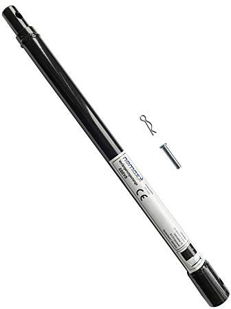NEMAXX® Erdbohrer Verlängerung für Erdlochbohrer [1000MM – UNIVERSAL] – Kompatibel für alle benzinbetriebenen Erdbohrer mit 20 mm Innenrohrdurchmesser – Mit Splintsicherung und aus Stahl – Schwarz