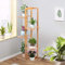 Scaffale Porta Piante in Bambù Scaffali per Fiori a 5 Ripiani, Portavasi Portafiori Espositore per Piante da Interno Esterno, 45 x 22 x 103 cm