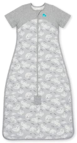 Love To Dream Sac de Couchage Biologique à Manches Longues pour bébé, Sac de Couchage Super Doux avec régulation de la température, Couverture Portable Toutes Saisons, Gris 18-36 Mois