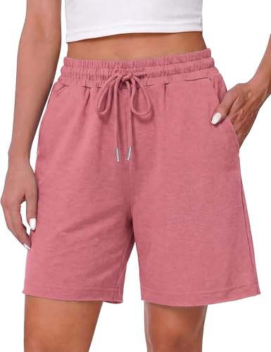 Litherday Short Sport Femme Pantalon de Jogging Court Femme Short de Course Décontracté d’Été avec Poches Running Fitness Casual Short