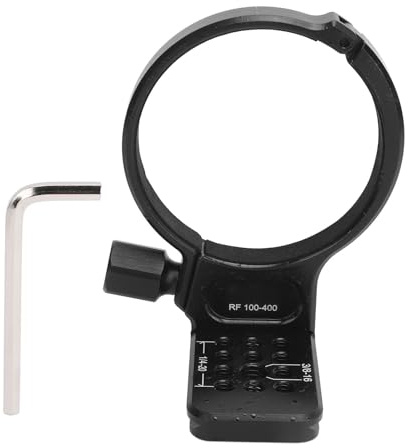 Zisemeil Anneau de Montage pour Trépied pour RF 100 à 400 Mm F/5.6 8 IS USM Support de Collier D'objectif avec Trou de Vis 1/4 3/8 pour Port Arca