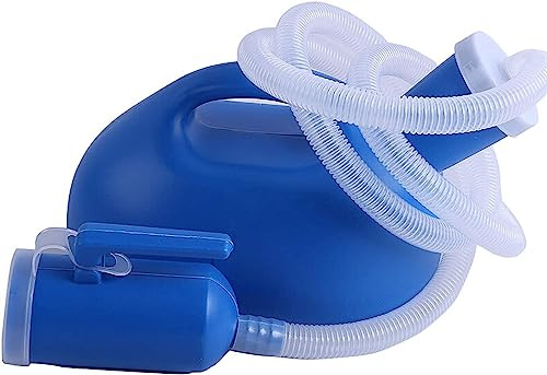 Bouteille d'urine, Urinoir for homme 2000 ml avec tube de 1,6 m bleu