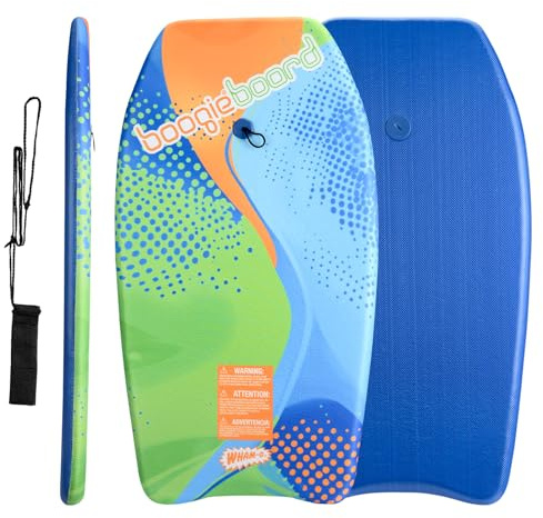 Wham-O Bodyboard | Tabla de natación para Playa y Piscina | Tabla de Surf Ligera para niños | Revestimiento Fiberclad núcleo Phuzion | Incluye Correa para un Agarre Seguro (Curve, 1PACK)