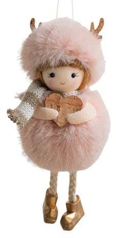 Kixolazr Ange,Suspension Fille avec Lumière Intégrée | Décoration Adorable d'Ange,Cadeaux pour Femme Enfant Fête Intérieur Extérieur