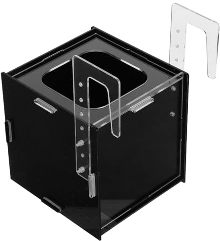 jojofuny Boîte D'élevage Acrylique pour Betta et Guppy Incubateur D'isolement Fenêtre Transparente pour Aquarium