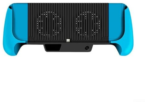 Switch LITEs - Mango de carga de refrigeración con batería de 5600 mAh, agarre ergonómico ABS para juegos prolongados (azul y negro)
