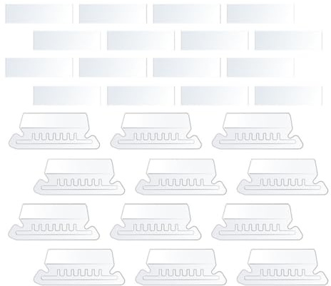 Ciieeo Etiquetas para Carpetas Colgantes Transparentes Pvc 200 Unidades Pestañas E Insertos para Organización de Archivos y Documentos en Oficina y Escuela