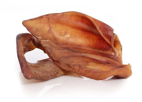 Grobys Futterkiste Schweineohren Premium Qualität aus Deutschland, Verpackungseinheit Stück:10 Stück