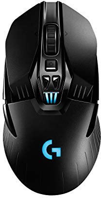 Logitech G903 LIGHTSPEED Wireless Gaming Mouse, 12,000 DPI, RGB, Lightweight, 7 to 11 Programmable Buttons, Long Battery Life, Compatible with PC / Mac - Black (German Packaging)