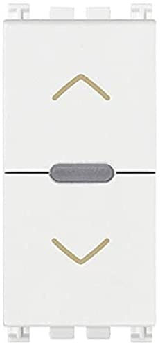 Vimar 19594.B Arké Comando connesso VIEW Wireless con uscita a relè, per tapparella con lamelle orientabili, controllo da remoto, doppia tecnologia Bluetooth 5.0 e Zigbee 3.0