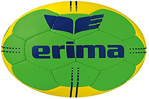 Erima Unisex-Kinder Pure Grip No. 4 Handball (7202103), green/gelb, 0