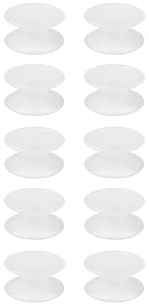 Yctze 10 Pièces Ventouses en Silicone Double Face Ultra Puissantes pour Aquarium - Glissière Stable pour Le Verre, Idéale pour Les Filtres à Poissons et Les Accessoires de Récif