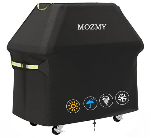 Housse de protection pour barbecue - Résistante aux intempéries - 140 x 65 x 120 cm - En tissu Oxford 600D - Résistante à la déchirure - Pour l'extérieur