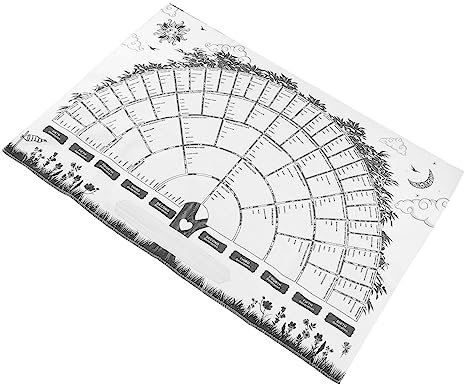SEWACC Ausfüllbares Leeres Ahnendiagramm 40x60cm Dekoratives Familiengeschichtendiagramm Canvas Praktisch Zum Auffüllen Wanddekor Für Familiengeschichten