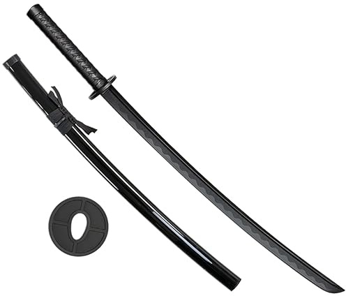 ECOMMUR Bokken Decorativa para Deporte de Katana | Espada Decorativa o Juego de Madera de bambú, TOLE10 32747 de Entrenamiento Negra, Fibra | para Deporte, práctica, colección y exposición