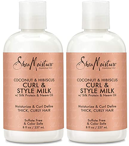 Shea Moisture Coco. & Hibiscus Curl & Style Milk 8 Oz.