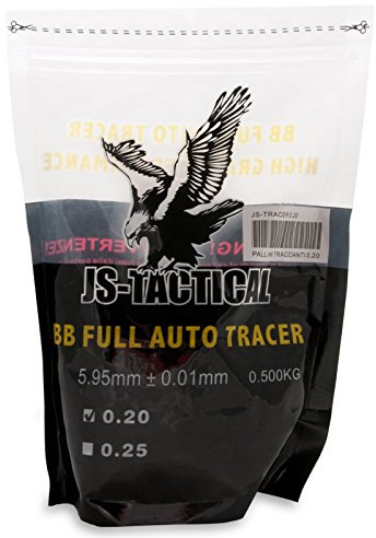 JS-Tactical Busta 2500 Pallini Traccianti per Softair 0,20 Grammi